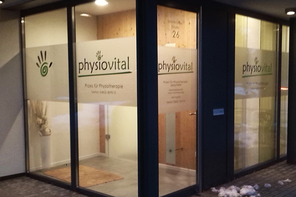 #physiovital #schaufenster #beschriftung